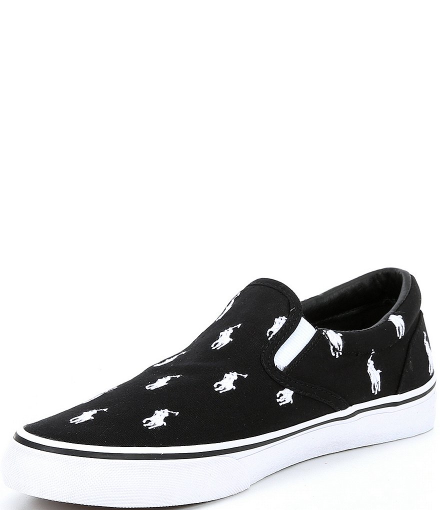 Polo Ralph Lauren Men's Thompson Logo Printed Slip-On Sneakers