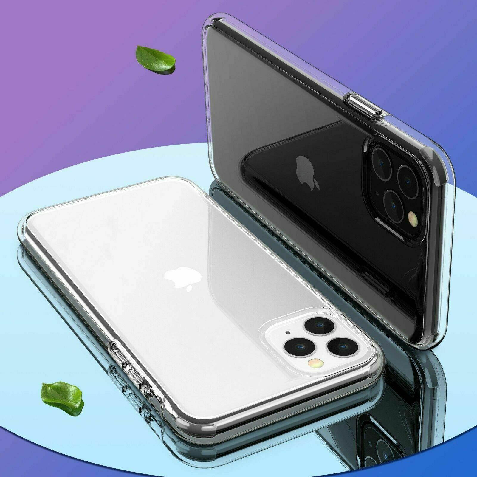 For  iPhone 11/11 Pro Max Silicone Transparent Clear Case Slim Cover USA