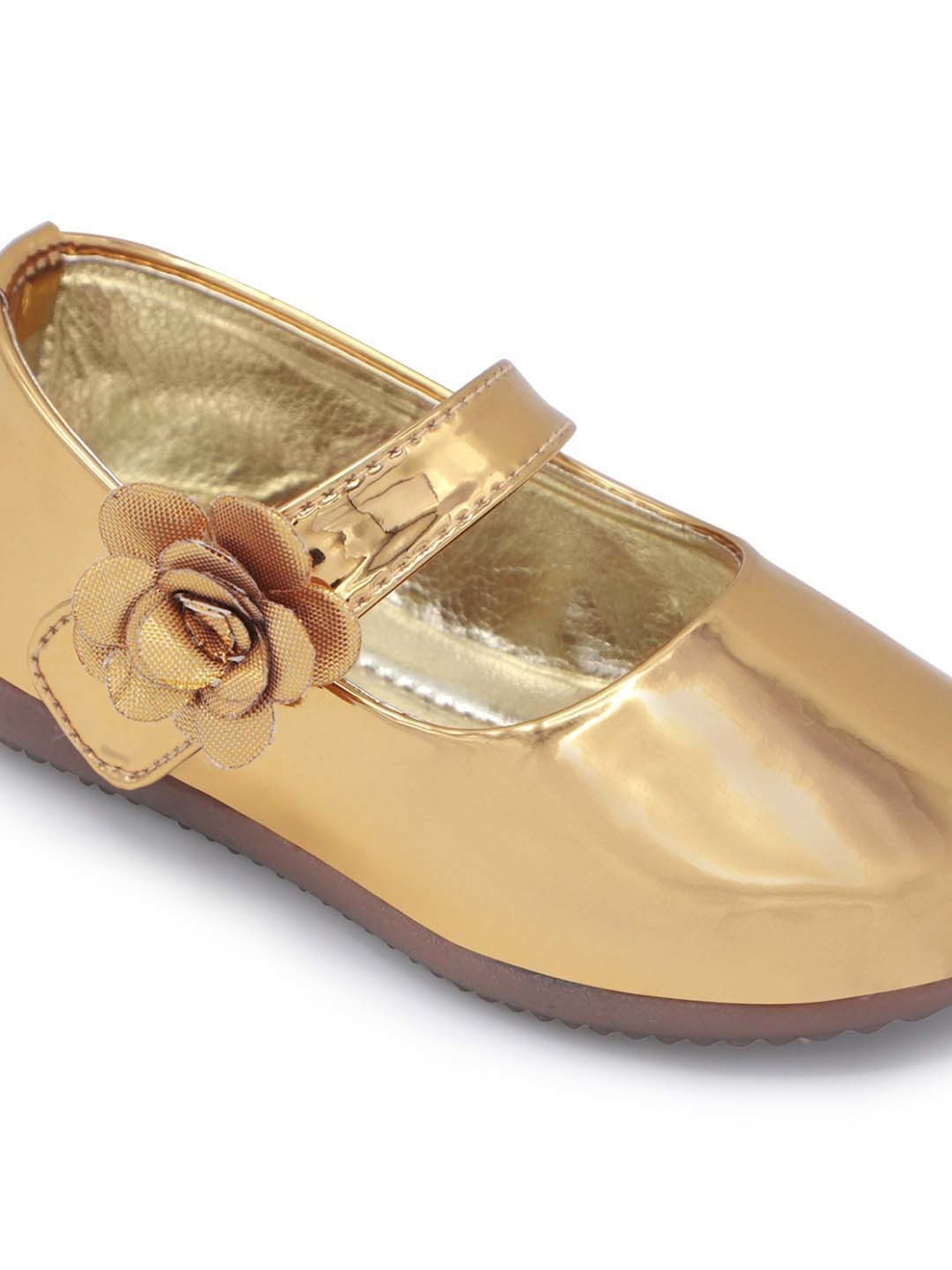 Minesole Kids Golden Mary Jane Shoes