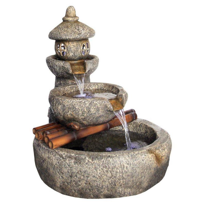 Ceramic Cascading Vines Garden Fountain - Acorn Hollow