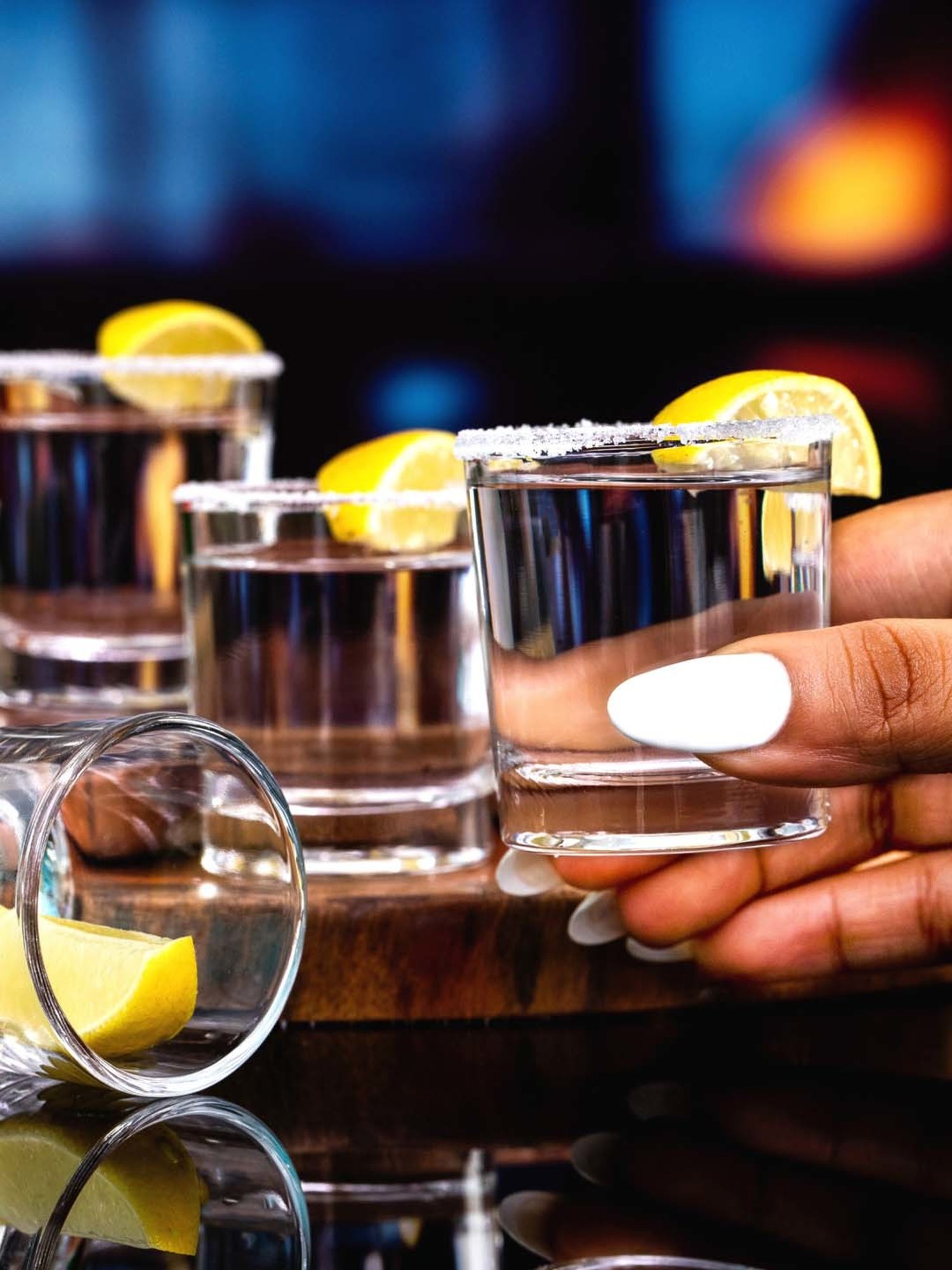 Melbify Roll Sip Transparent Cocktail Glass with straw 250ml - Set of 2