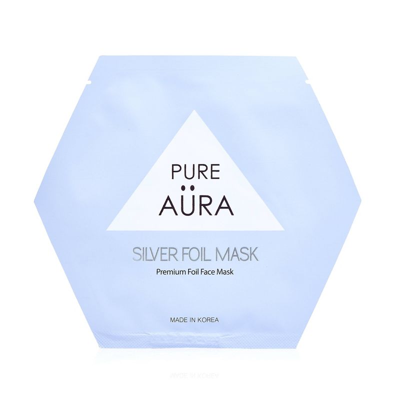 Pure Aura Silver Foil Mask - 0.88 fl oz