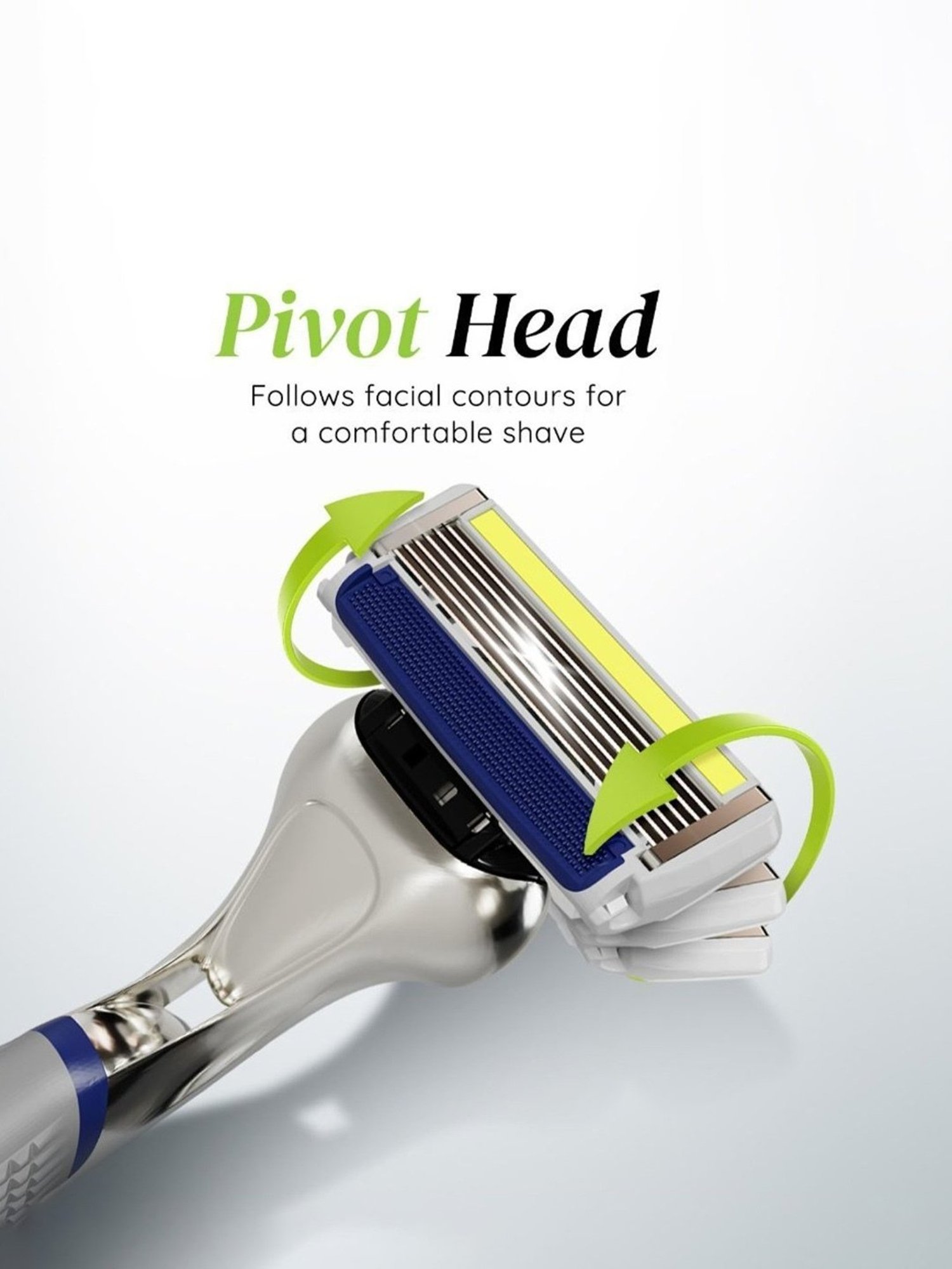 LetsShave Pro 6 Plus Shaving Blades - Pack of 4 (Multicolor)