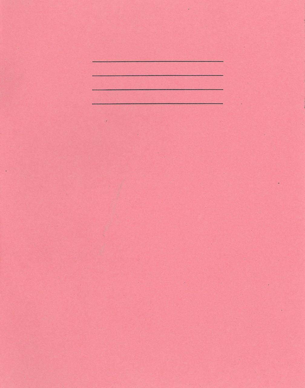Rhino Exercise Book, 9 x 7 Inches, 48 page, Blank pages, Pink Cover (Pack of 10)