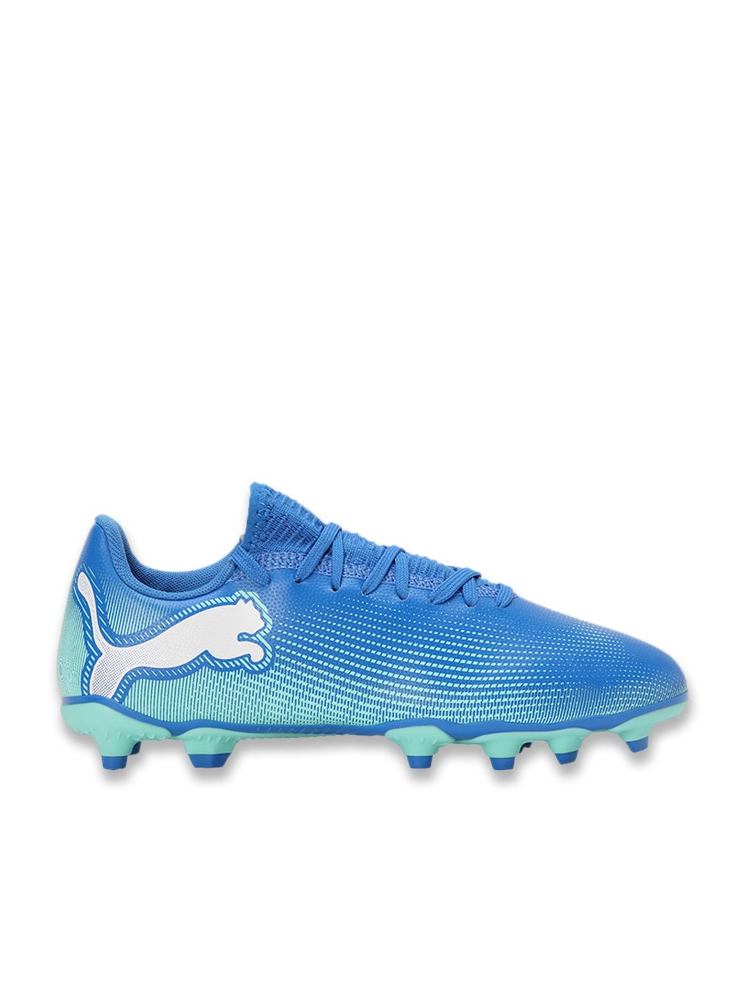 Puma Kids FUTURE 7 PLAY FG/AG Hyperlink Blue Football Shoes