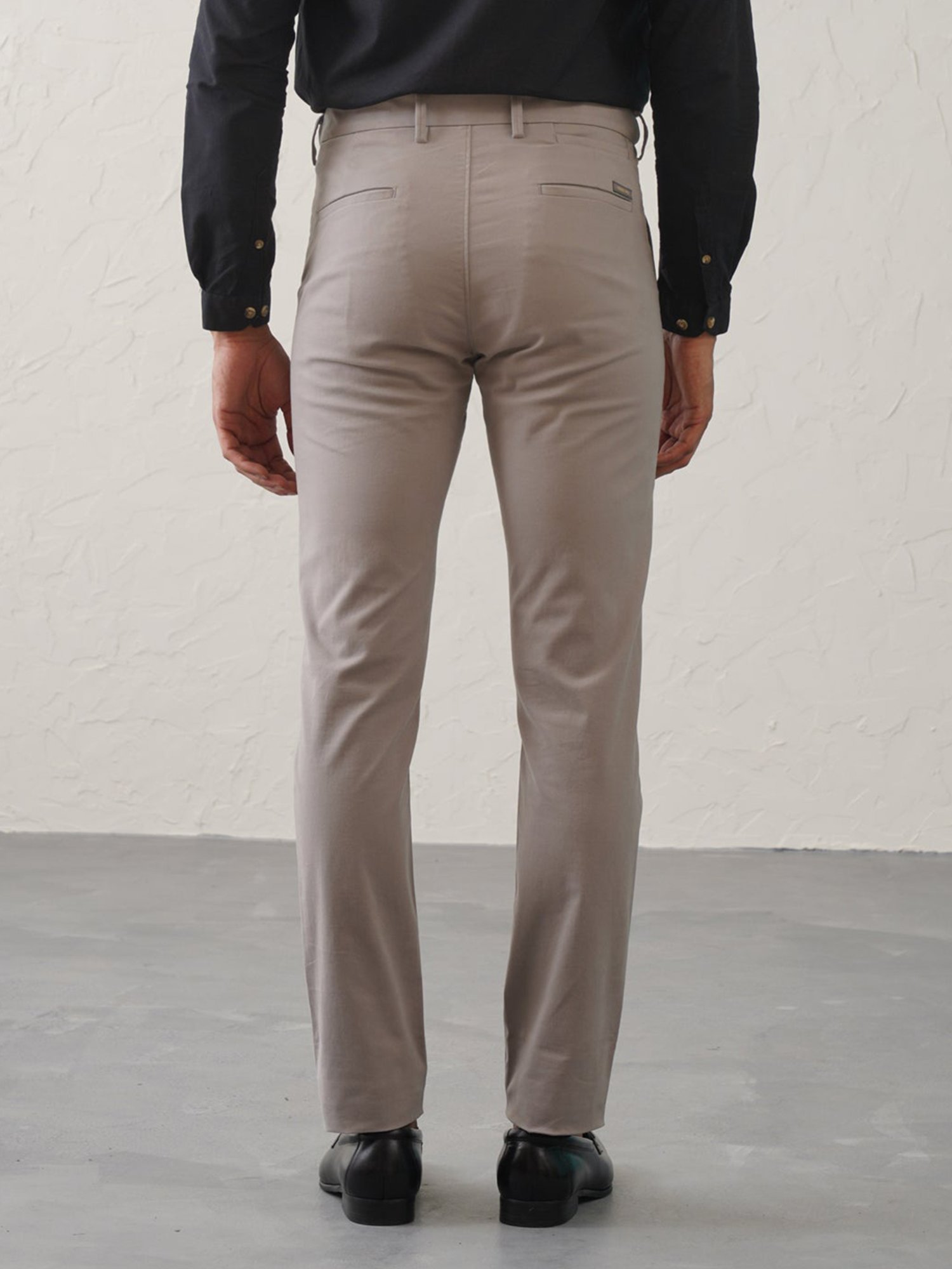 MinusOne Grey Slim Fit Chinos