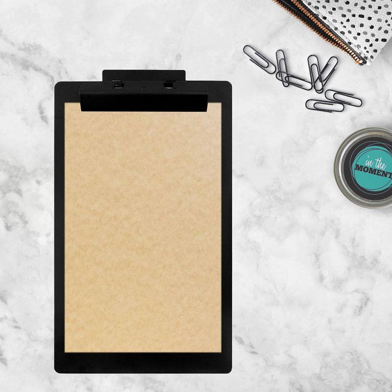 JAM Paper 8 5/8'' x 11 1/2'' 6pk Plastic 3 Hole Punch Binder Envelopes, Hook & Loop Closure, 1" Expansion - Multicolor