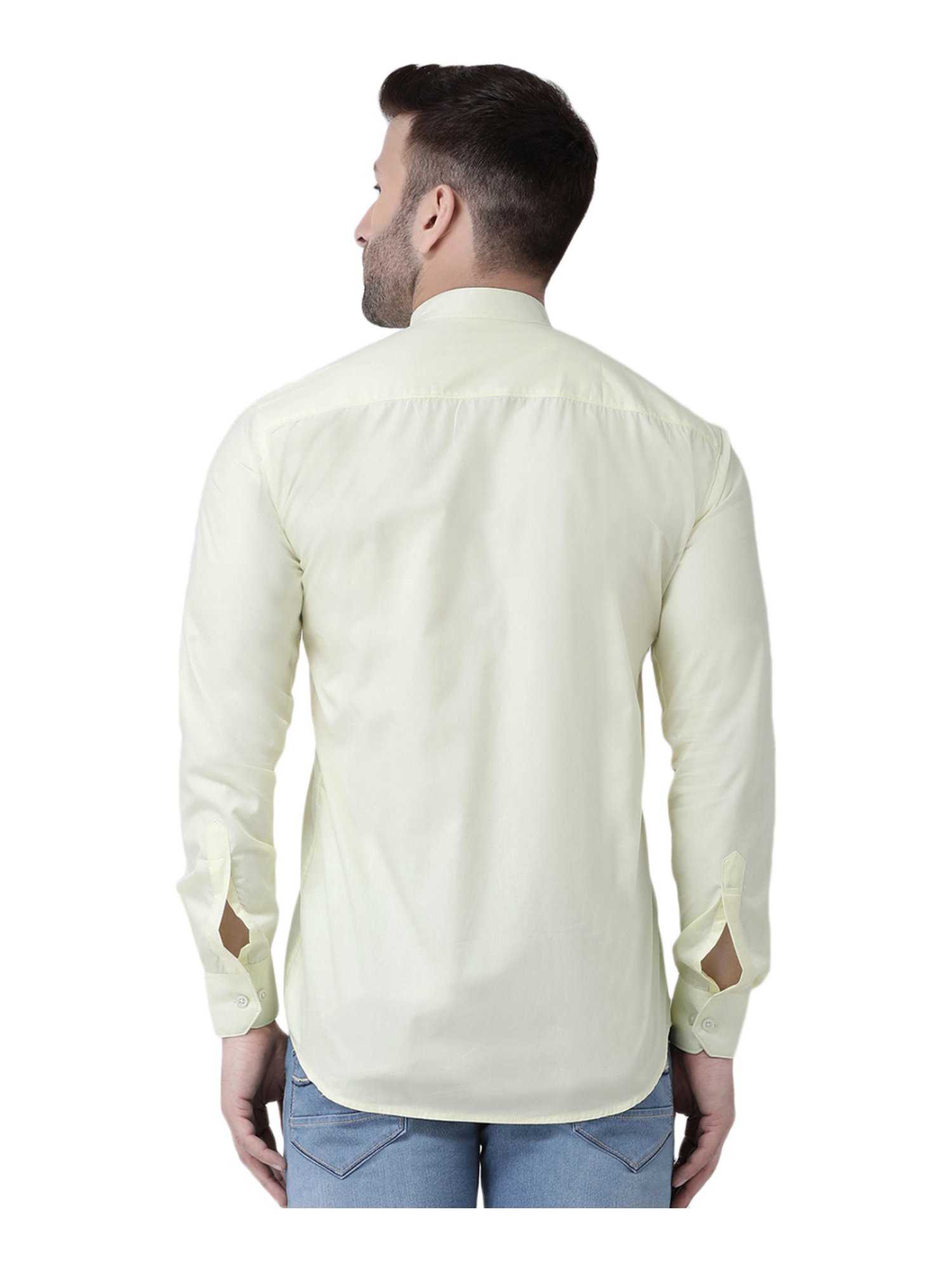 Hang Up Green Cotton Slim Fit Shirt