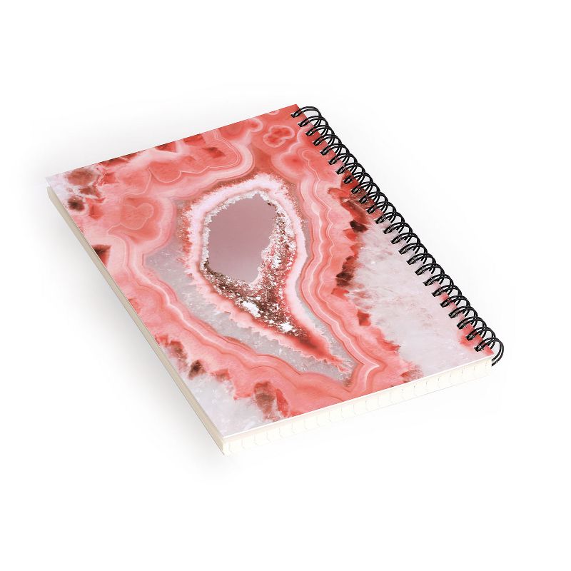 Emanuela Carratoni Coral Agate Spiral Notebook - Deny Designs