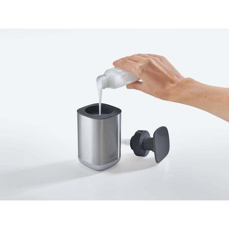 Joseph Joseph Presto Steel Hygienic Soap Dispenser - Gray