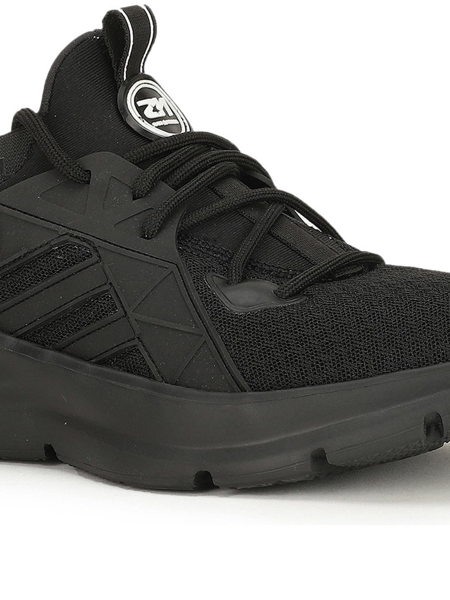 North Star by Bata Men's Black Running Shoes