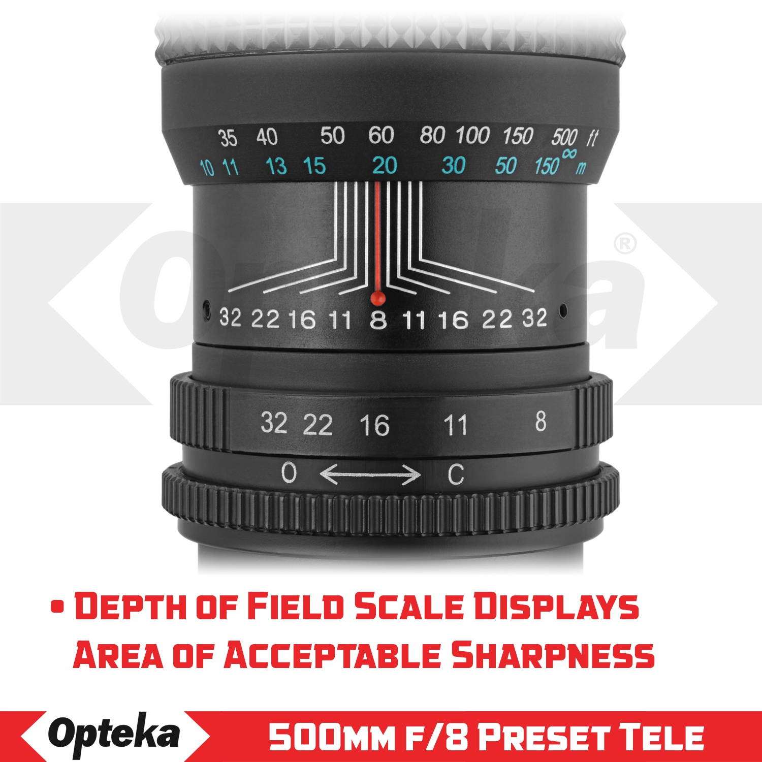 Opteka 500mm f/8 Telephoto Lens for Sony a9, a7R, a7S, a7, a6500, a6300, a6000, a5100, a5000, a3000, NEX-7, NEX-6, NEX-5T, NEX-5N, NEX-5R, 3N and other E-Mount Digital Mirrorless Cameras