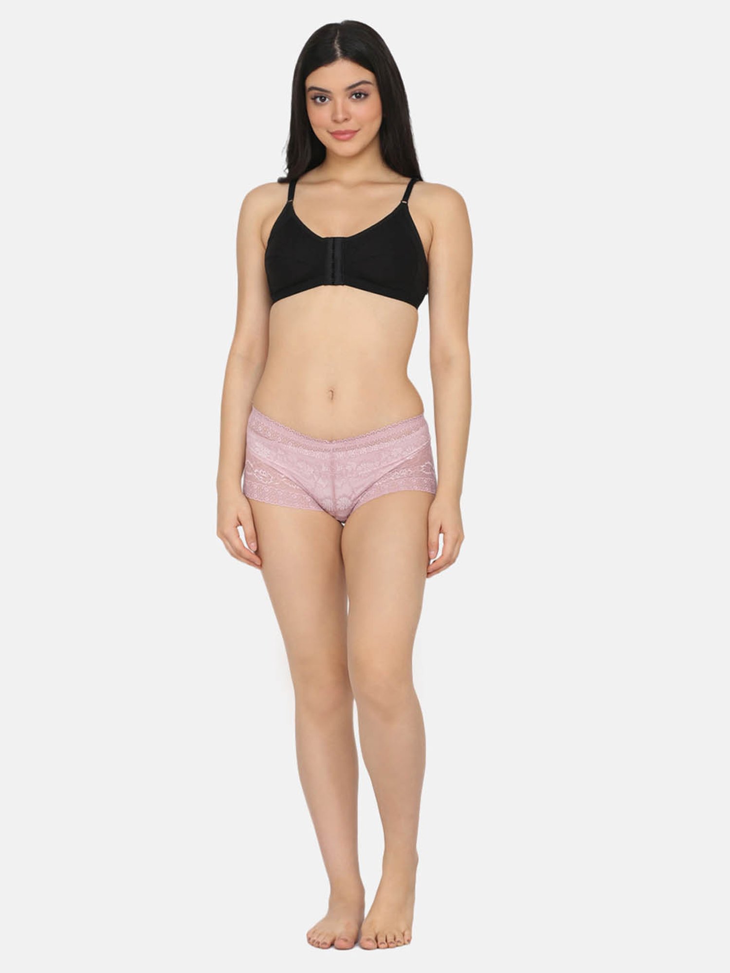 Da Intimo Peach Lace Boyshorts Panty