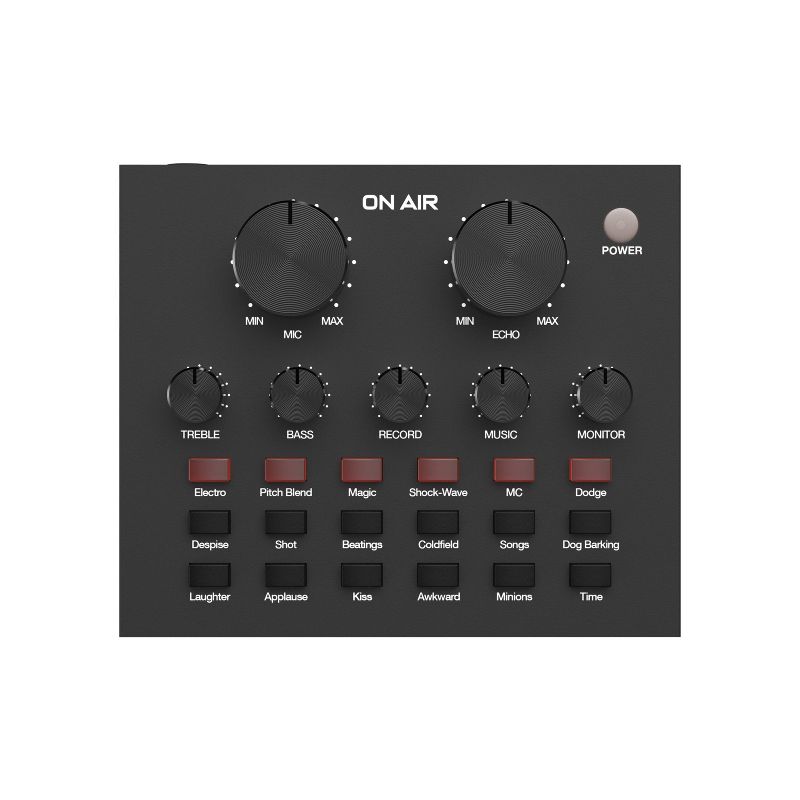 Tzumi ONAIR Wave Mixer Professional with USB Rechargeable Sound Mixer - Black