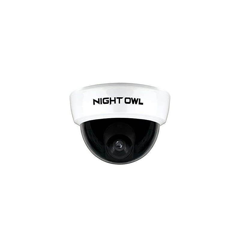 Decoy Dome Camera with Flashing LED Deterrent Light and Security Sticker