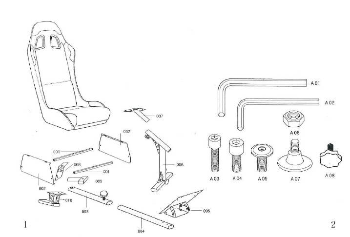 VEVOR Driving Simulator Gaming Chair Adjustable and Foldable Racing Cockpit Seat with Gear Shifter Mount for PS2 PS3 PS4 Xbox Xbox360 Xbox One