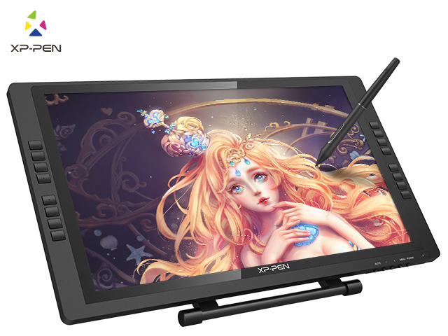 XP-PEN Artist22E Pro Drawing Pen Display Graphic Monitor IPS Monitor 8192 Level Pen Pressure Drawing Pen Tablet Dual Monitor with 16 Express Keys and Adjustable Stand 21.5 Inch