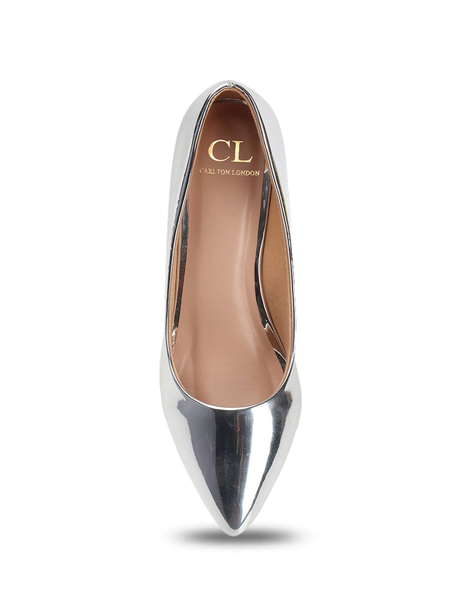 Carlton London Women's Silver Stiletto Pumps