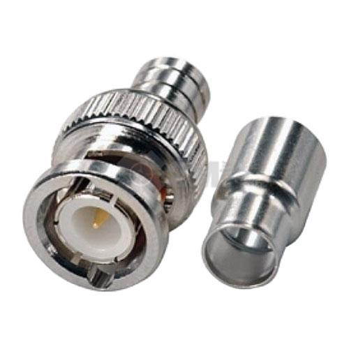 Smart Security Club BNC Male 2-Piece Crimp-On Connector, Pack of 100 Units