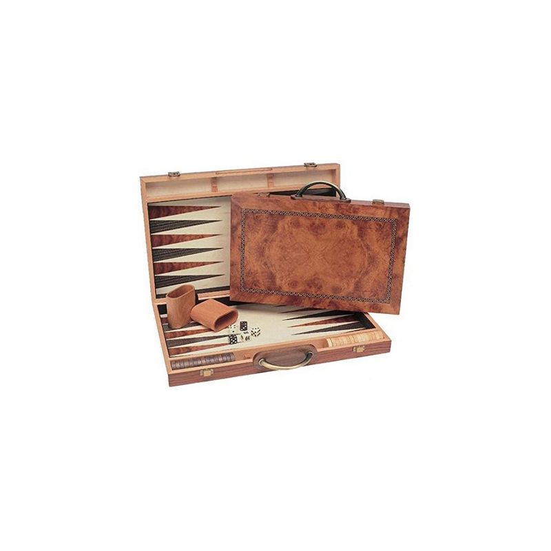 WE Games Camphor Wood Backgammon Set- 15 inch