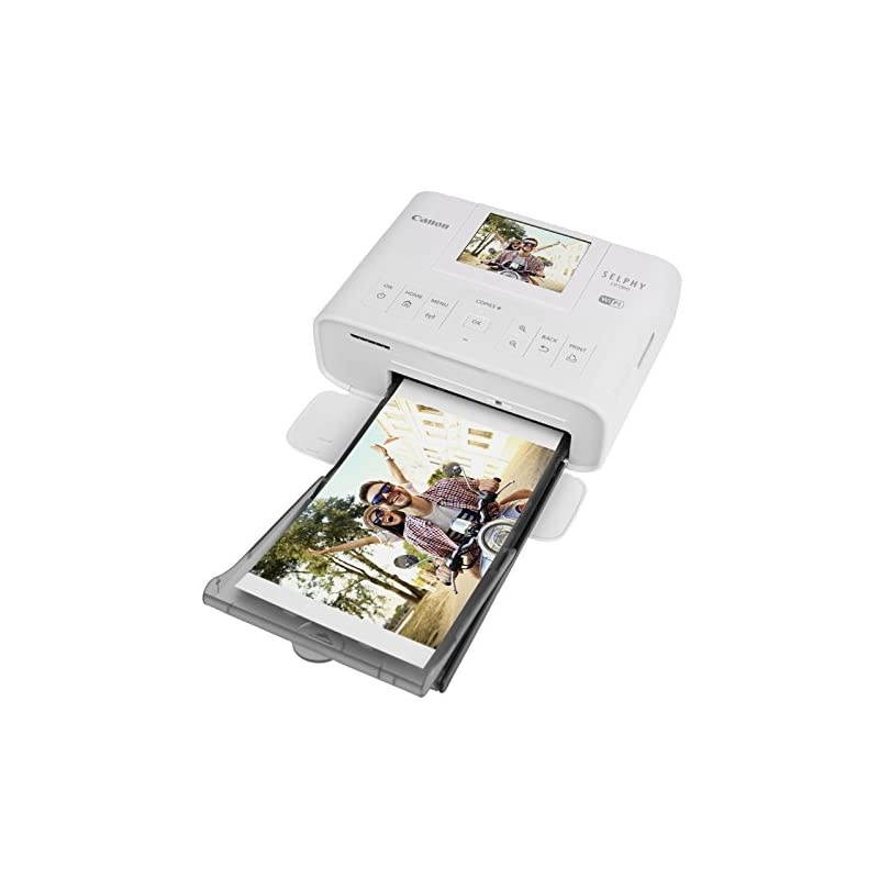 Selphy CP1300 Wireless Compact Photo Printer with AirPrint and Mopria Device Printing, White
