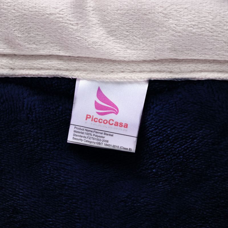 1 Pc Queen Faux Fur Lambswool Reversible Plaid Pattern Bed Blankets Purple  - PiccoCasa