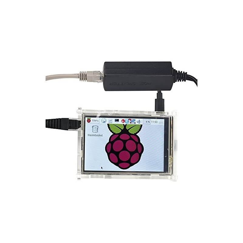 PoE Splitter Gigabit 5V Micro USB Power and Ethernet to Raspberry Pi 3B+ Work with Echo Dot Most Micro USB Security Camera and Tablet IEEE 8023af Compliant