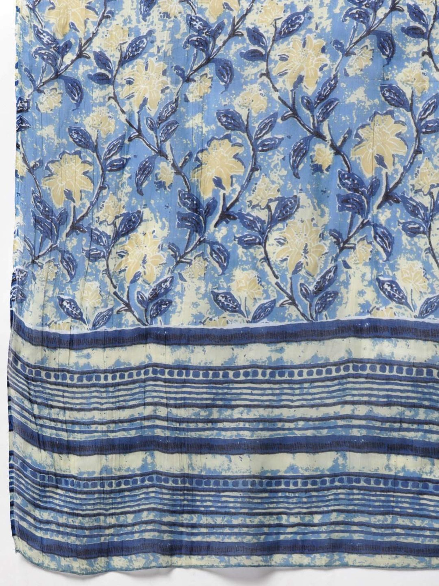 READIPRINT FASHIONS Blue Cotton Floral Print Kurta Salwaar Set With Dupatta