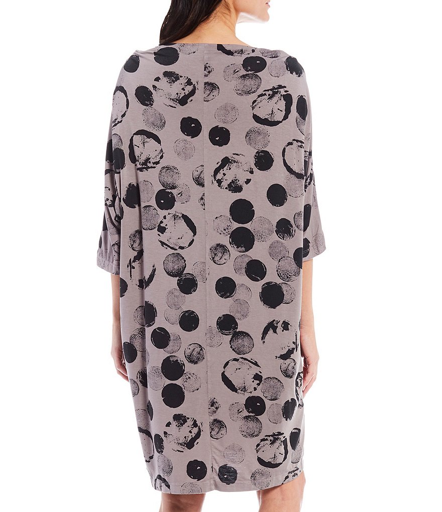 Bryn Walker Ingrid Print Jersey Bateau Neck Dolman Sleeve Dress