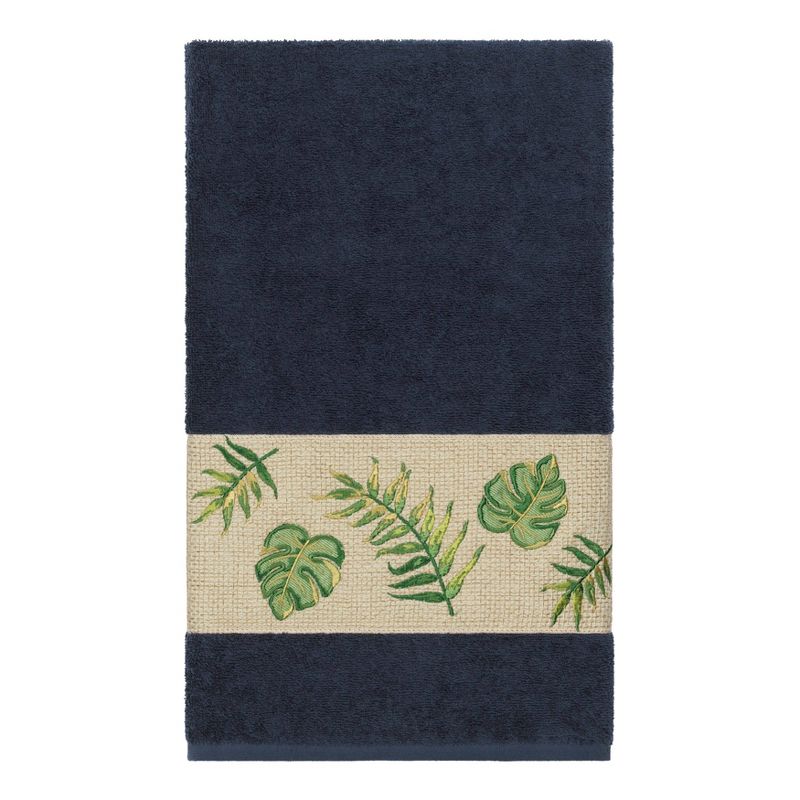 Zoe Embellished Bath Towel Set Midnight Blue - Linum Home Textiles
