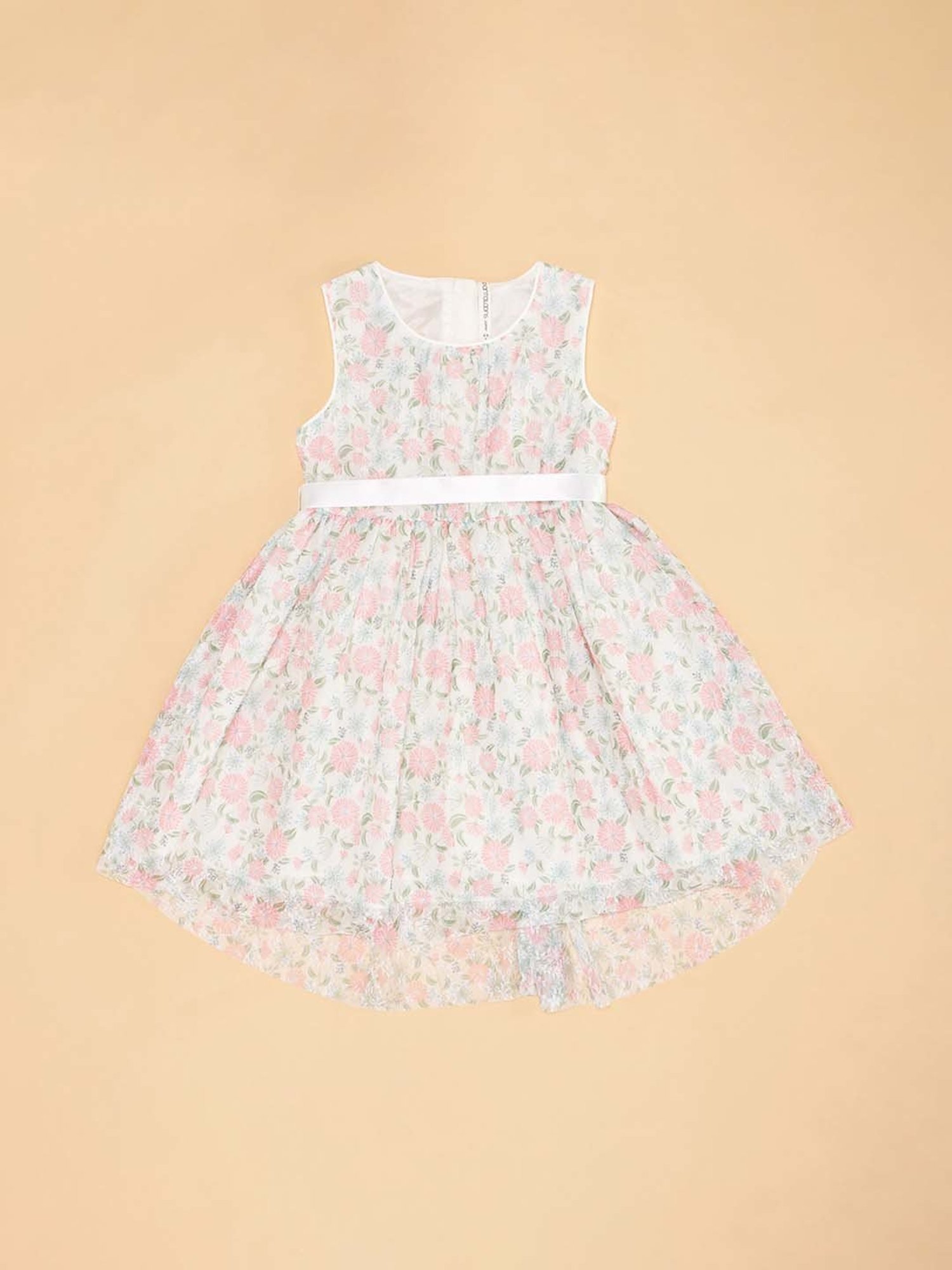 Budding Bees Kids Multicolor Floral Print Dress