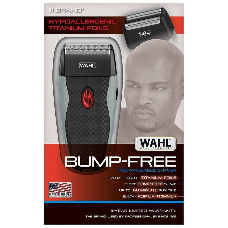 Wahl Bump Free Men's Rechargeable Electric Shaver - 7339-300