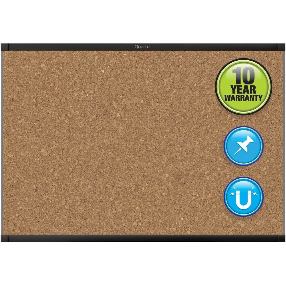 ACCO Brands Corporation Magnetic Cork Bulletin Board Prestige 2 3'x2' MC243BP2