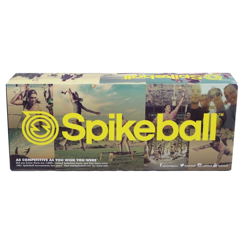 Spikeball Roundnet Combo Meal Set with 3 balls and Backpack - Yellow/Black