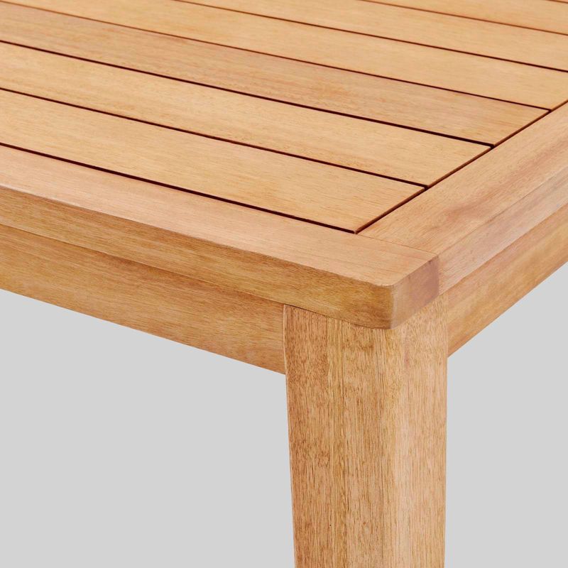 Renaissance Square Outdoor Patio Stacking Table - Gray - Vifah