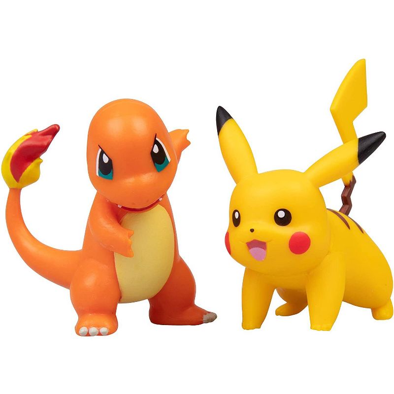 Jazwares Pokemon Figure Multi Pack Set with Deluxe Action Gengar - Includes Pikachu, Squirtle, Charmander, Bulbasaur and Gengar, 5 Pieces