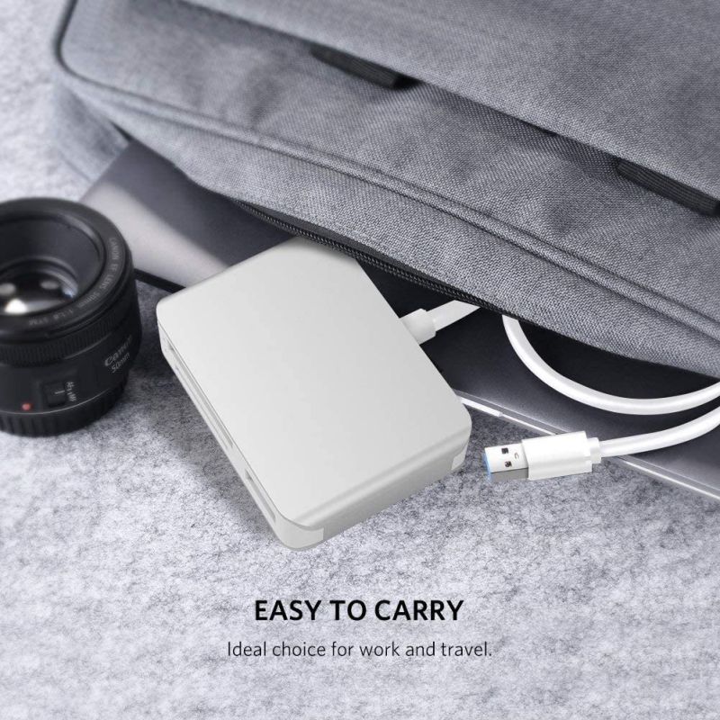 ?Upgraded Version? XQD Card Reader USB 3.0 SD(HC/XC) TF Card Reader with USB3.0x2 Fast Speed Up to 5Gbps,Compatible with Sony G&M Series XQD and TF/SD/SDHC Cards, for Windows/Mac OS