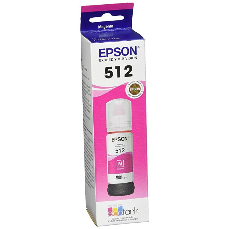 T512 EcoTank Ink Ultra-high Capacity Bottle Magenta (T512320-S) for select  EcoTank Printers
