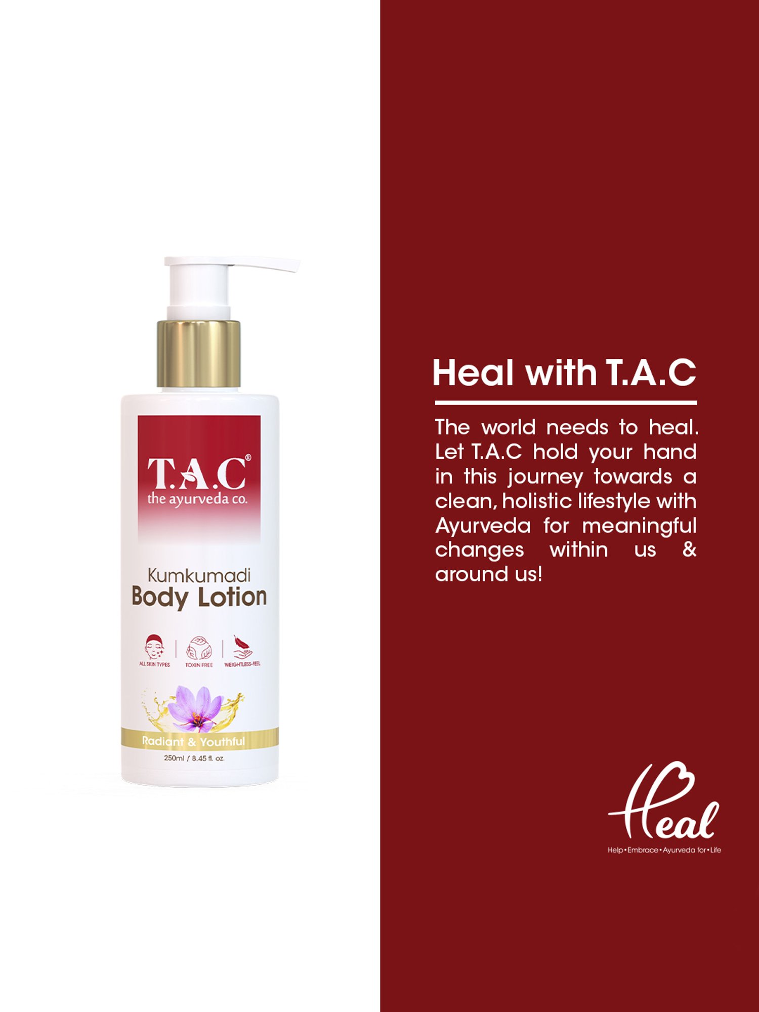 TAC - The Ayurveda Co. Kumkumadi Body Lotion - 250 ml