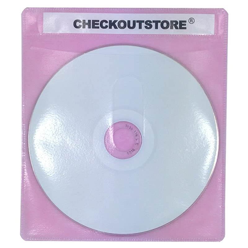 400) Premium CD Double-Sided Storage Plastic Sleeve (White)