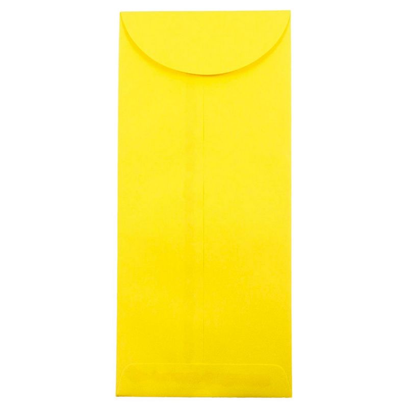 JAM Paper Brite Hue #14 Policy Envelopes, 5 x 11 1/2, 50 per pack, Yellow