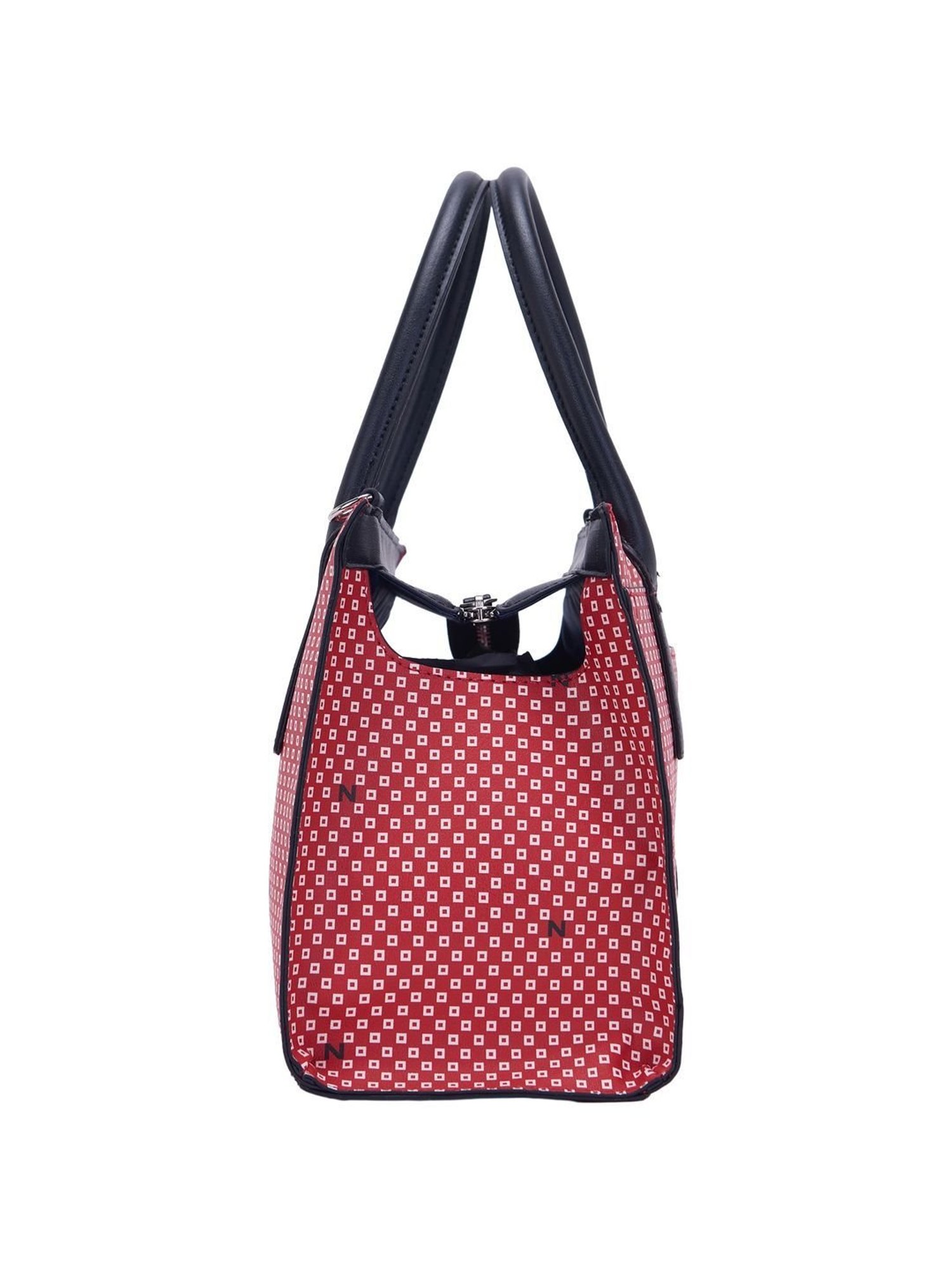 Nautica Red Printed Medium Handbag
