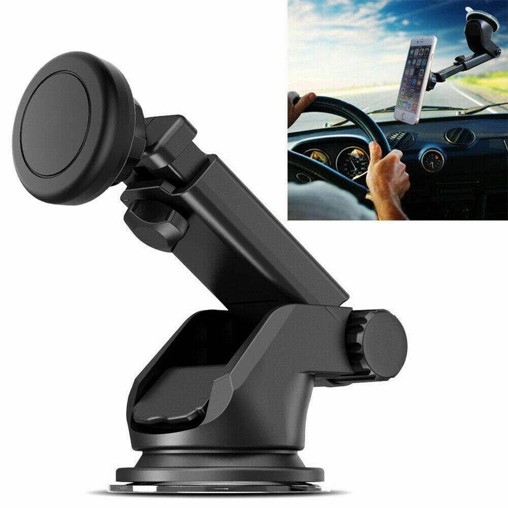 Universal Magnetic Car Mount Holder Dash Windshield Suction Cup For Cell Phone