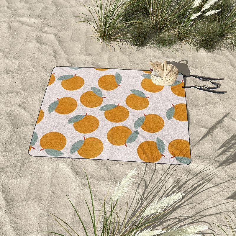 Hello Twiggs Orange Orange Picnic Blanket - Deny Designs