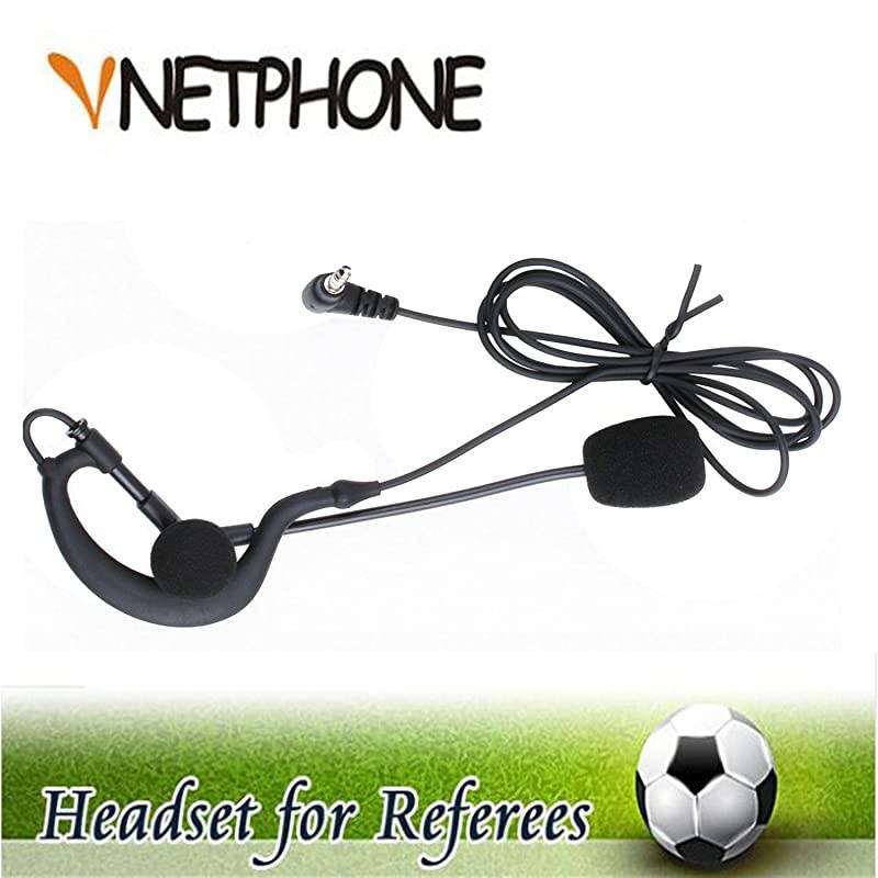 Soccer Football Referee Intercom Microphone Headset Earphone and Coach Referee Headphones for V6V4FBIM Referee Intercom