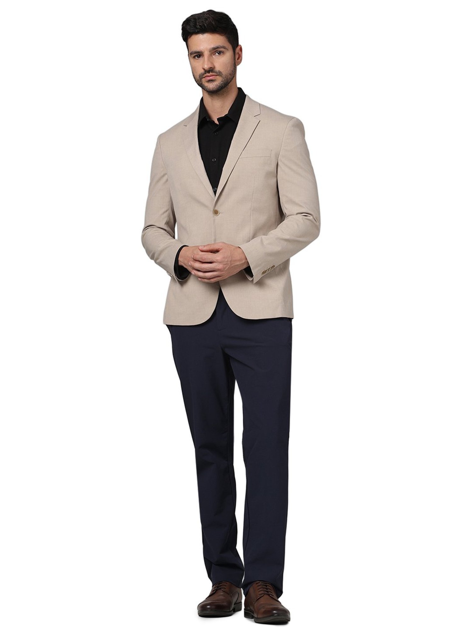 celio* Beige Slim Fit Blazer
