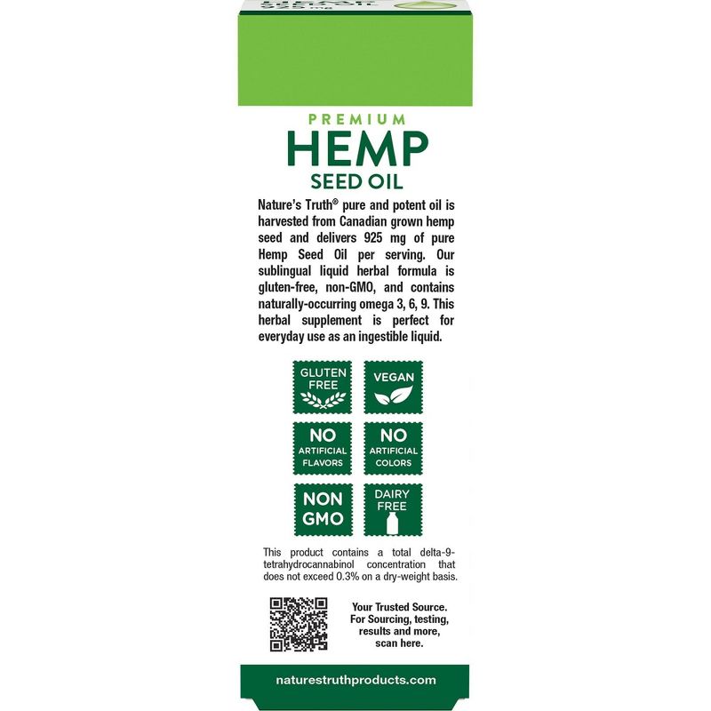 Nature's Truth Hemp Seed Oil - 2 fl oz