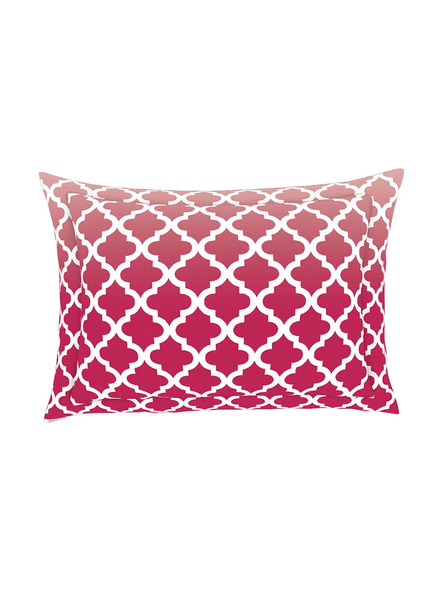 Spaces Pink 144 TC Cotton Double Bed Sheet with Pillow Cover