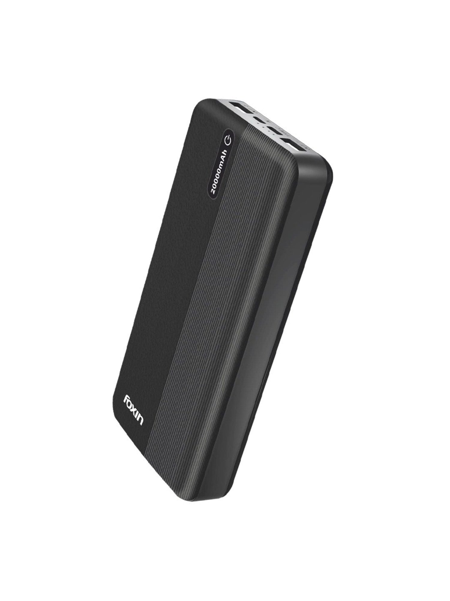 Foxin FPB-247 Poly 12W, 20000mAh Power Bank with Fast Power Delivery Charging (Black)