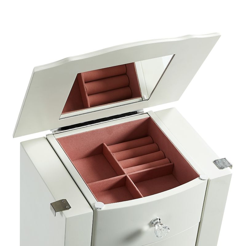 Lola Cheval Mirror/Jewelry Wardrobe Black - Powell Company